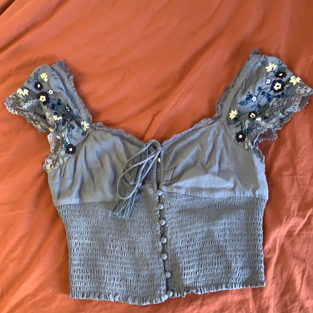 Smocked Free People Top!